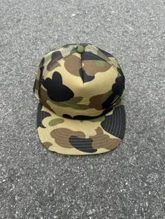 A BATHING APE カモ メッシュキャップ 90s greeny - メルカリ