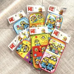 【値下げ】ミニオンズ　ポケットタオルハンカチ　6点セット