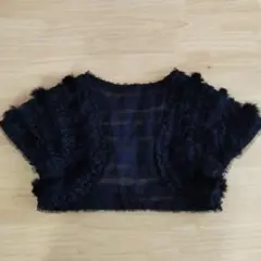 ファー　ブラック　ボレロ　ショール　Ｍ