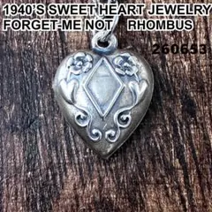スウィートハートジュエリー 勿忘草 ひし形 シルバー ヴィンテージ ネックレス