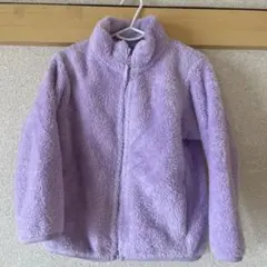 ユニクロ　ラベンダー フリースジャケット 110cm