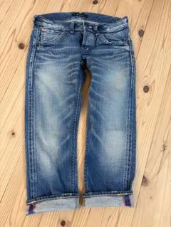 ブルーデニム ジョンブル　クロップドパンツS sizeのサムネイル