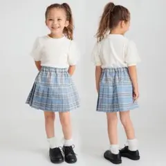 チェックプリーツスカート