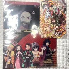 鬼滅の刃 クリアファイル イラストカード 4枚セット