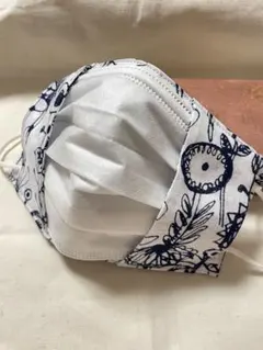 不織布マスクが見えるマスクカバー 2way 布マスクに変身 ミナペルホネン