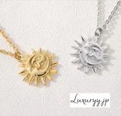 ネックレス 人気✨ サージカルステンレス お守りゴールドシルバー 太陽モチーフ