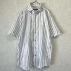 INTERMEZZO レナウン 半袖シャツ L ストライプ ボタンダウン メンズのサムネイル
