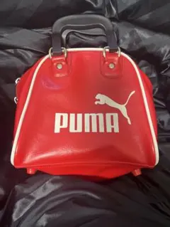 PUMA プーマ ボストンバッグ 赤 ハンドバッグ