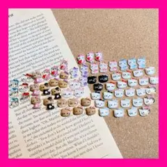 【L】サンリオキャラクター デコ・ネイルパーツ 66個セット