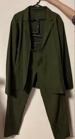AZUL by MOUSSY オリーブ ジャケット・パンツ　セットアップ