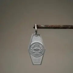 レトロ TJK シルバー925 アクセサリー チャーム 聖母マリア 鍵型メダイ