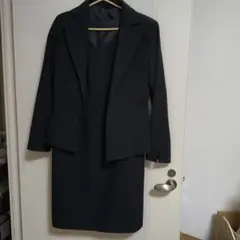 ブラックワンピーススーツ ジャケット付き