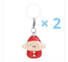 ポムポムプリン いちごめじるしアクセサリー 2点セット 匿名配送