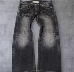 EDWIN 32 ブラックウォッシュ　vintage 鬼ヒゲ archive