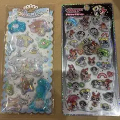 プチドロップステッカー　パワパフ　ウォーターインシール　シナモンロール