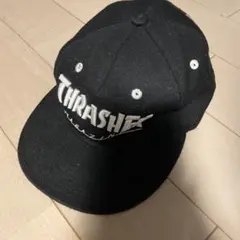 THRASHER 黒 キッズキャップ ロゴ入りスラッシャー54㎝のサムネイル