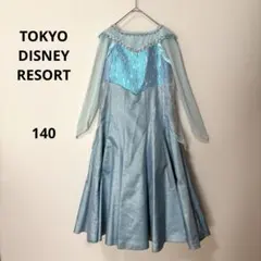 【美品】東京ディズニーリゾート　ビビディバビディブティック　エルサドレス　140のサムネイル