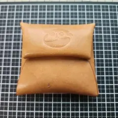 レザー コインケース キャメル