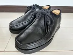 Padmore&Barnes ビームス別注ブラックレザー（ソール変更）サイズ8のサムネイル