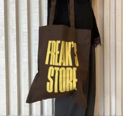 匿名配送◆FREAKSSTOREフリークスストアノベルティトートバッグブラウン茶のサムネイル