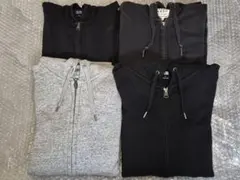 ユニクロ　ジップアップパーカー S/M　セット