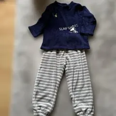 GU パジャマ 上下セット 120 ネイビー