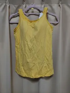 新品未使用　ユニクロ　エアリズムコットンリブブラタンクトップ　イエロー