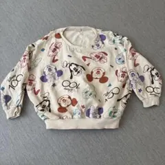 しまむら　ディズニー柄裏毛トレーナー120