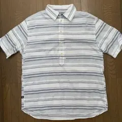 poloボーダー柄 半袖シャツ Lサイズのサムネイル