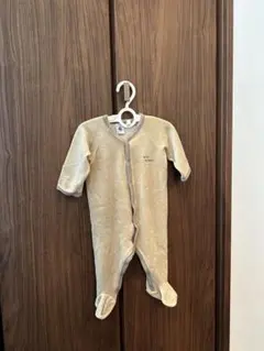 あ*さ様 お値下げ‼️PETIT BATEAU ベージュロンパース 6m