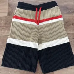 美品✨バーバリー　ハーフパンツ　スウェット　TBモノグラム　黒　S相当 美品✨バーバリー ハーフパンツ スウェット TBモノグラム 黒 S相当