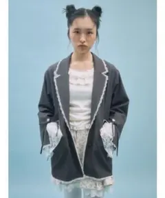 メリージェニーlace slit ribbon jacketのサムネイル