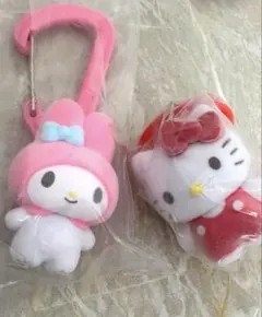 サンリオキャラクターズ カラフルカラビナマスコットチャーム　マイメロ　キティ
