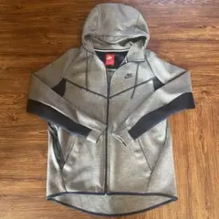 超美品☆Nike ナイキ フルジップ フード パーカー グレー スポーツウェア