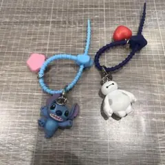 ガチャ ディズニー スティッチ ベイマックス カラフルマルチチャーム 2個セット
