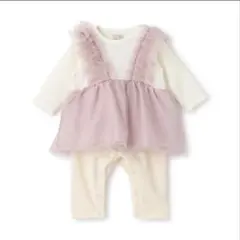 プティマイン　フリル付きロンパース 70cm/80cm