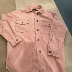 ZARA コーデュロイ ピンク シャツジャケット