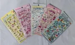 5点セットサンリオキャラクター シール ボンボンドロップシール シナモロール