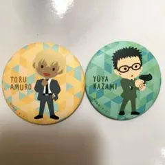 名探偵コナン　ゆるパレット缶バッジ【2点セット】降谷零＆風見裕也