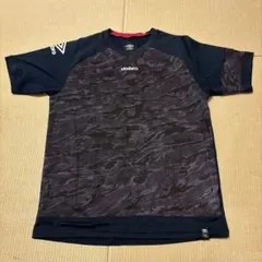 umbro ダークネイビー 迷彩柄 シャツ