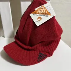 adidas ニットキャップ バイザー付き 新品タグ付き