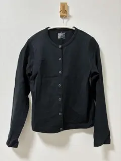 無印良品　太番手天竺編みカーディガン　チャコールグレー　Sサイズ