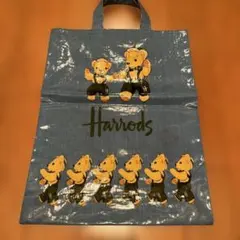 イギリス製　Harrods クマ イラスト トートバッグ