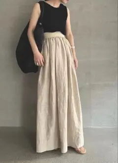Curensology リネンシルクギャザースカートのサムネイル