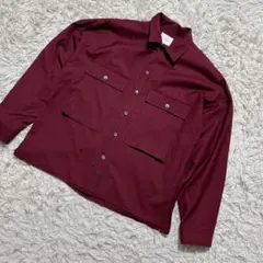 【c7913】✨美品✨VICTIM&CO. シャツ 長袖　ボルドーのサムネイル