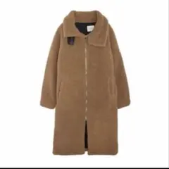 AMAIL ボア素材 ロングコート