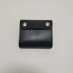 本革　ミニトラッカーウォレット　三つ折り　ハンドメイド