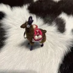 スペイン土産　アルパカキーホルダー　手作り