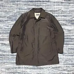 【1点物】90s JUN MEN ステンカラーコート チェック裏地 古着のサムネイル