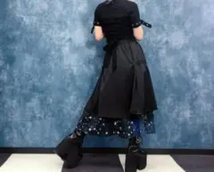 NieR Clothing 星空柄レイヤードフレアスカートのサムネイル